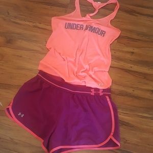 Under Armour Tank Top & Shorts Outfit